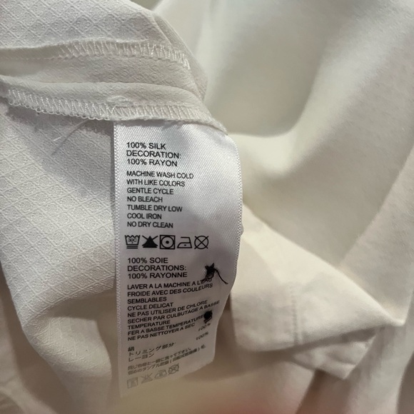 Tommy Bahama White Burn Graphic Men's Shirt - 100% Silk - Size XL - Picture 11 of 11